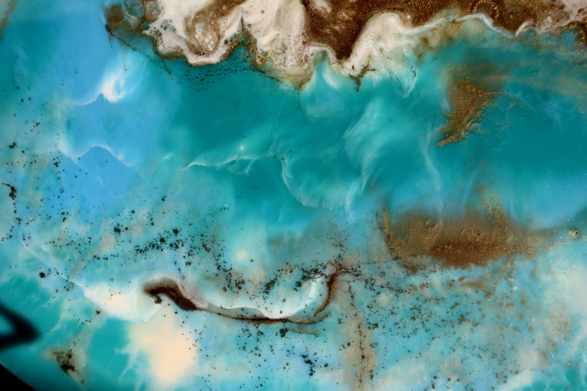 Abstract background of marble texture of epoxy resin.